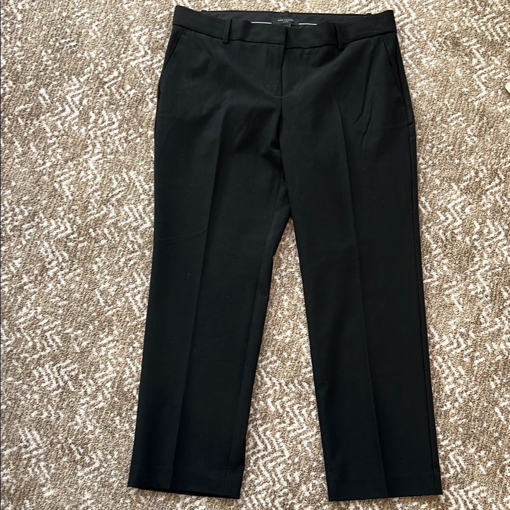 Ann Taylor Black Flare Pants Classic Style